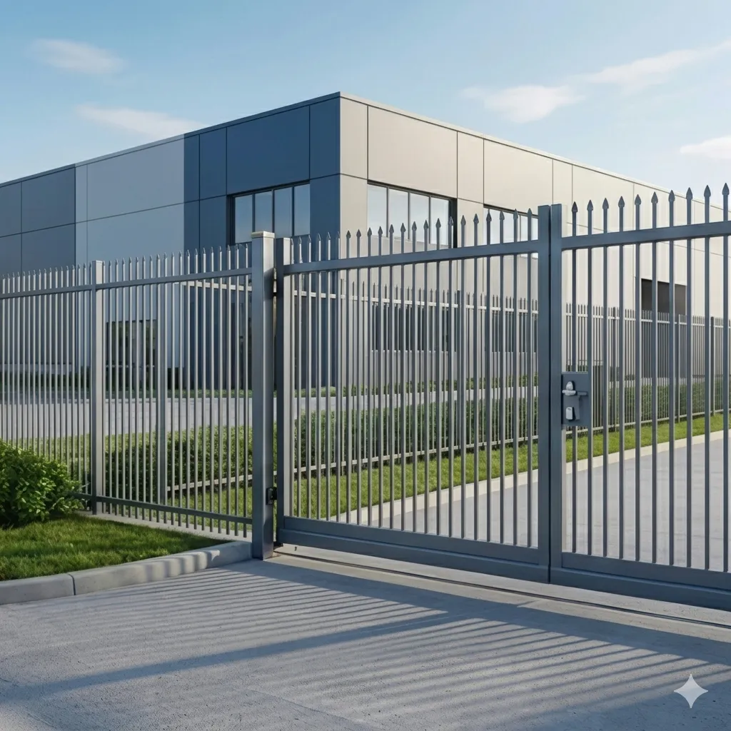 High-security metal fencing system