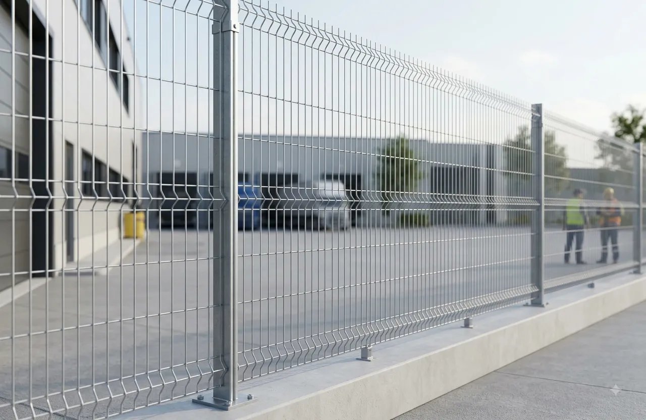 Custom metal security fencing for industrial and commercial facilities