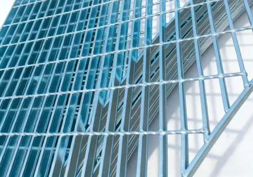 Hot dip galvanized steel grating panels for industrial use