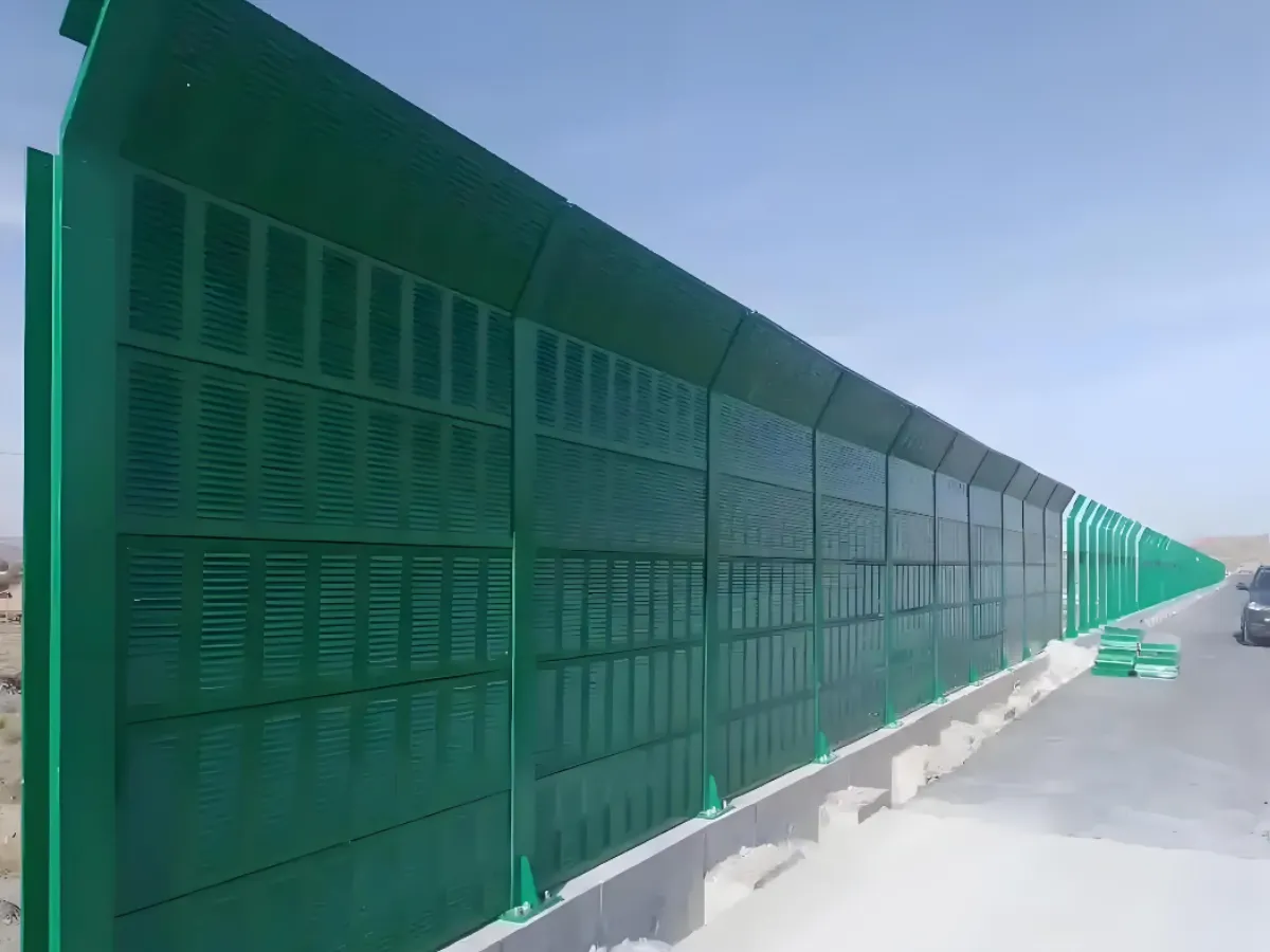 Road metal noise barrier supply project for Shangri-La armed police access road in China