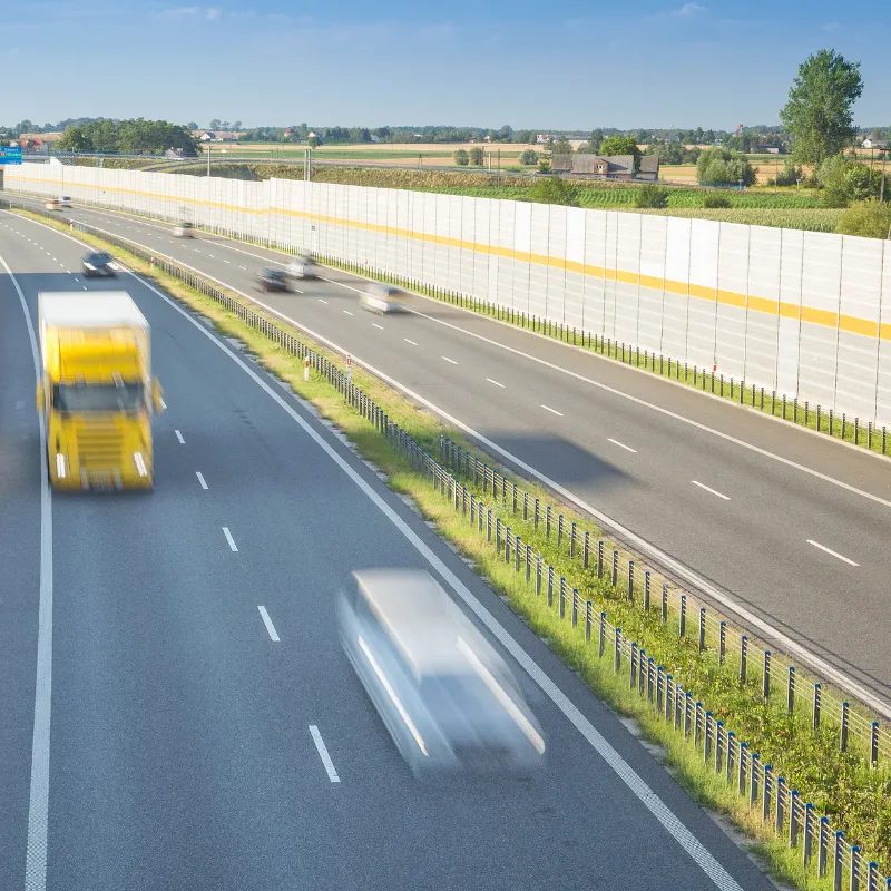 Highway noise barrier and protective fencing solution